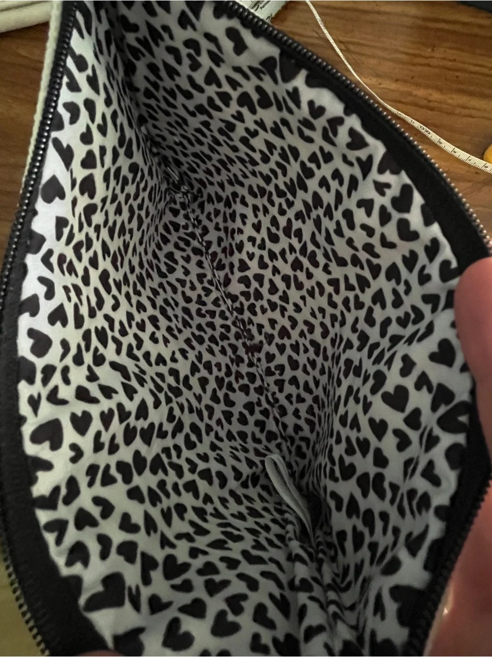 Brighton Fashionista Tom Clancy Love Clutch Pouch Black White Zipper